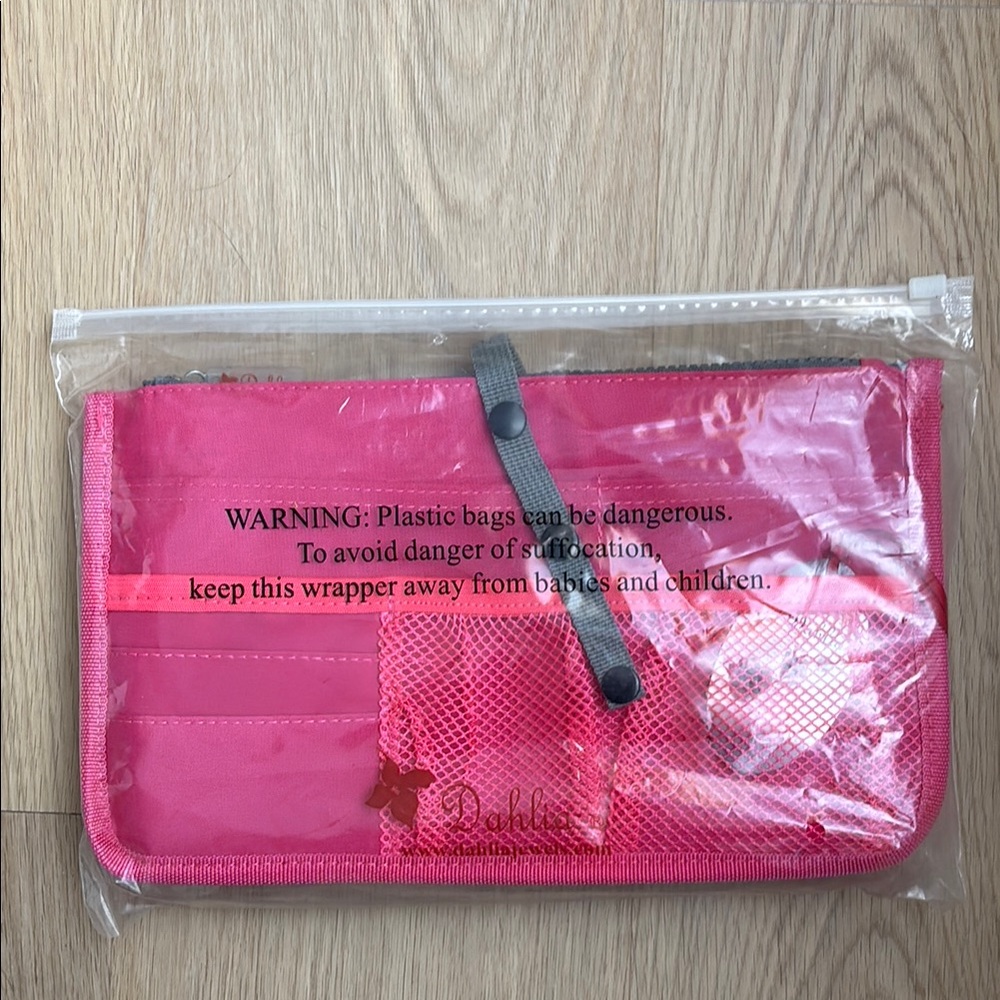 NWT Pink purse organizer